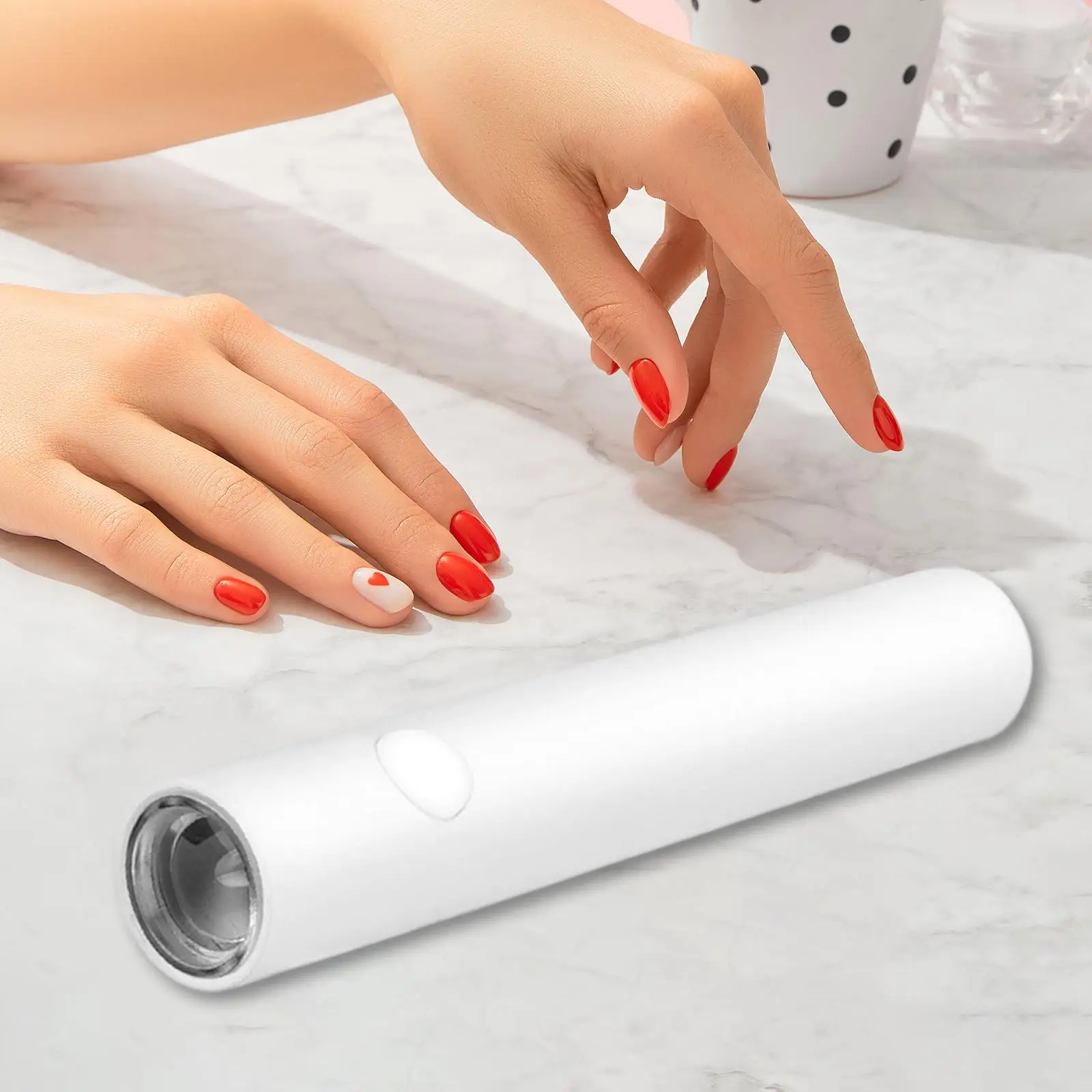 Mini lámpara LED inalámbrica para uñas, luz de esmalte de uñas de secado rápido, lámpara secadora de uñas LED para manicura, herramientas de Arte de uñas, viaje en casa