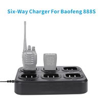 BF-888S walkie-talkie Battery Six-Way Charger two way radio stand charger Desktop For baofeng BF-888S BF-88E BF-777S BF-666S