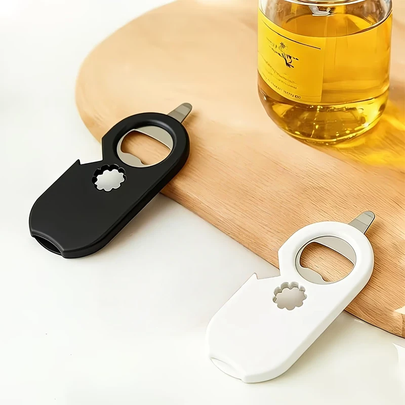 2pcs Multifunctional Bottle Opener, Multi-Purpose Refrigerator Magnet Can Opener for Soda Beer, Easy Open Cap Kitchen Tools