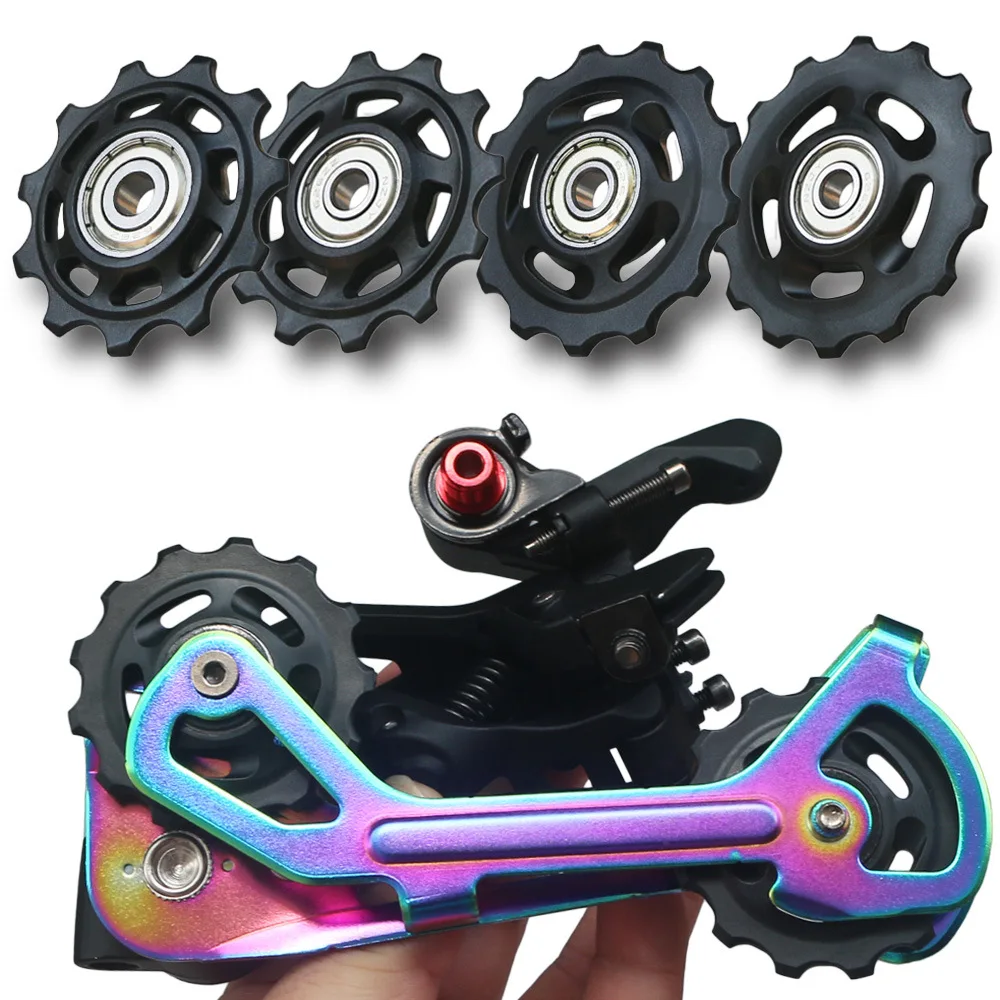 11T 12T 13T 14T Bearing MTB Bicycle Rear Guide Wheel Road Bike Jockey Rear Derailleur Pulley Roller Repair Kit Bike Accessories