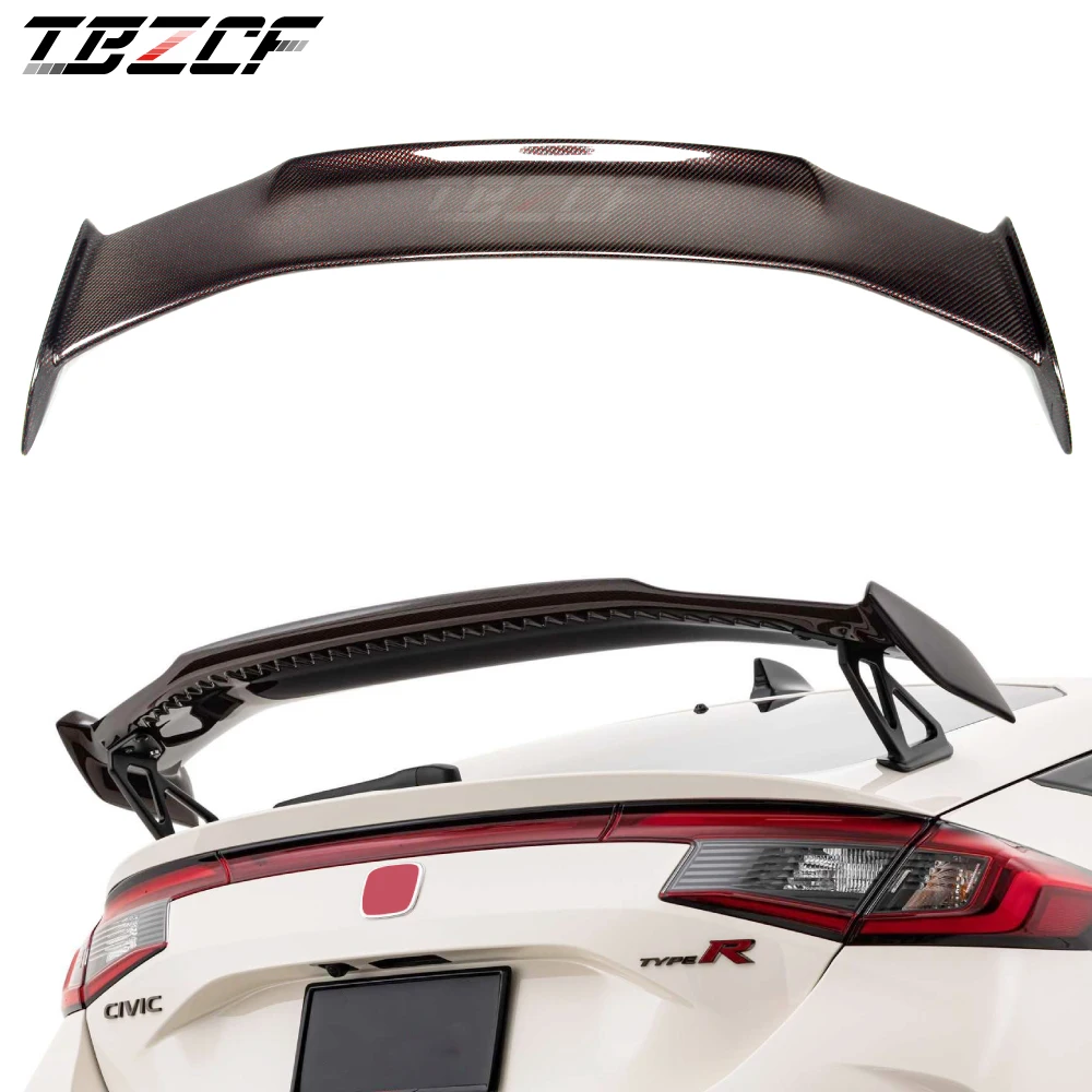 For Honda Type R FL5 2022+ MD Style Red Carbon Fiber Rear Trunk Spoiler Wing FL5 Carbon Fiber Accessories