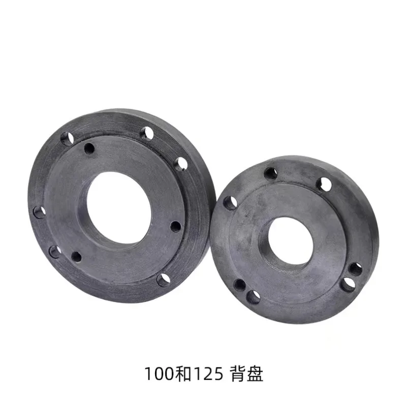 

125MM 100MM back plate, small lathe accessories instrument lathe accessories, chuck cover, connecting plate High Quality