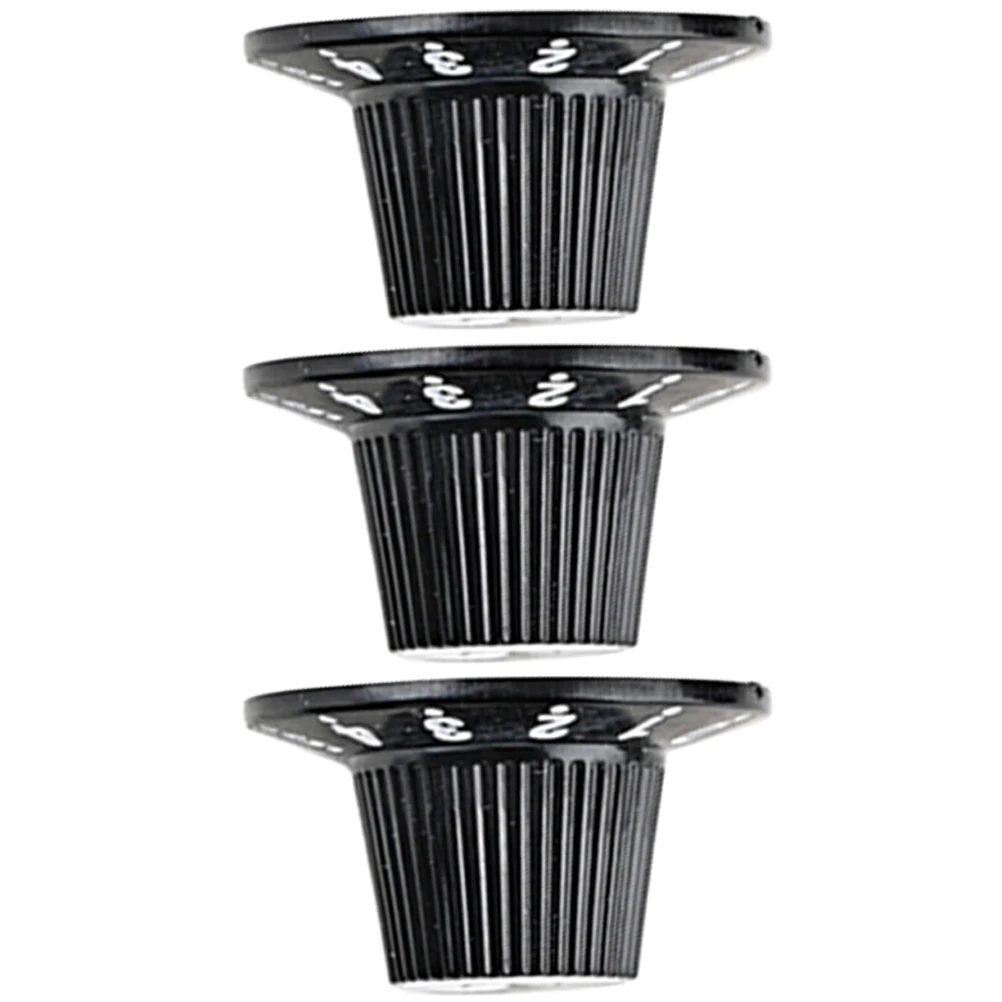 

3 Pcs Guitar Knob Volume Control Knobs Potentiometer Black Amplifier Accessories