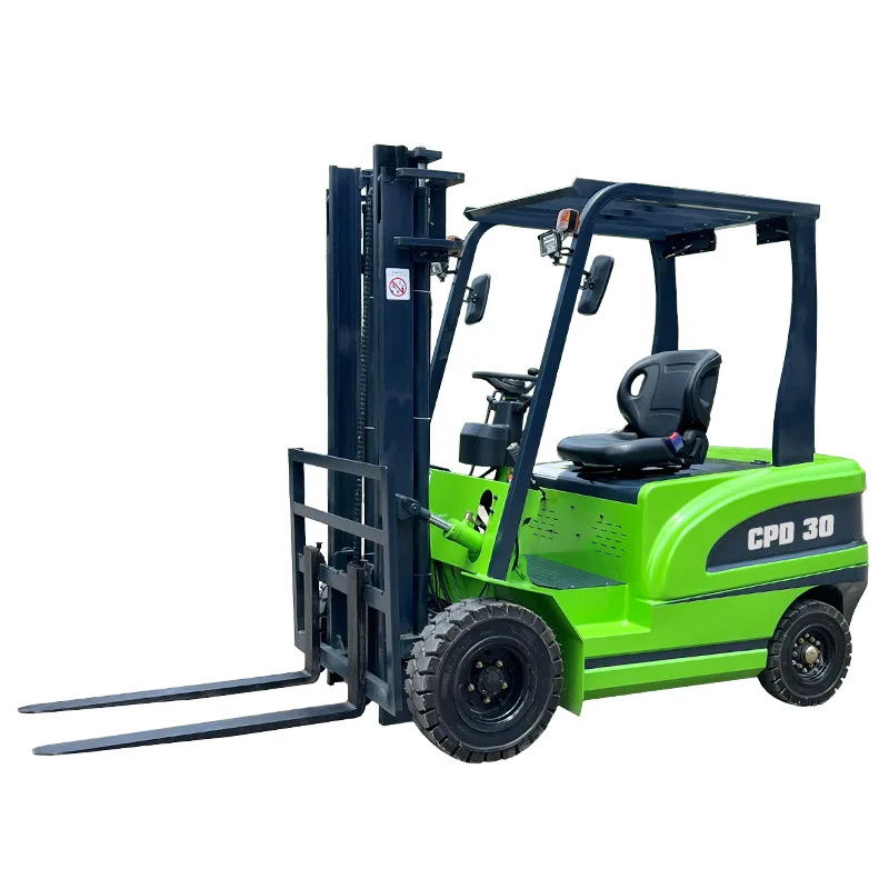 Cross-border electric forklift 2 tons 3 tons ride-on hydraulic handling stacker new energy battery forklift source manufacturer