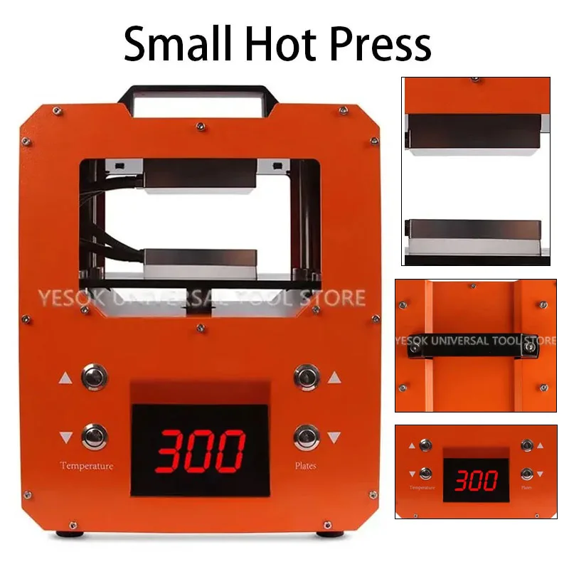 

Small semi-automatic hot press rosin machine clamp plate heating hydraulic high-temperature extraction resin hot press machine