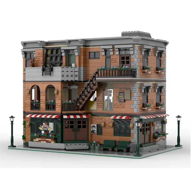 MOC-79570 friend apartment creative building block toy model