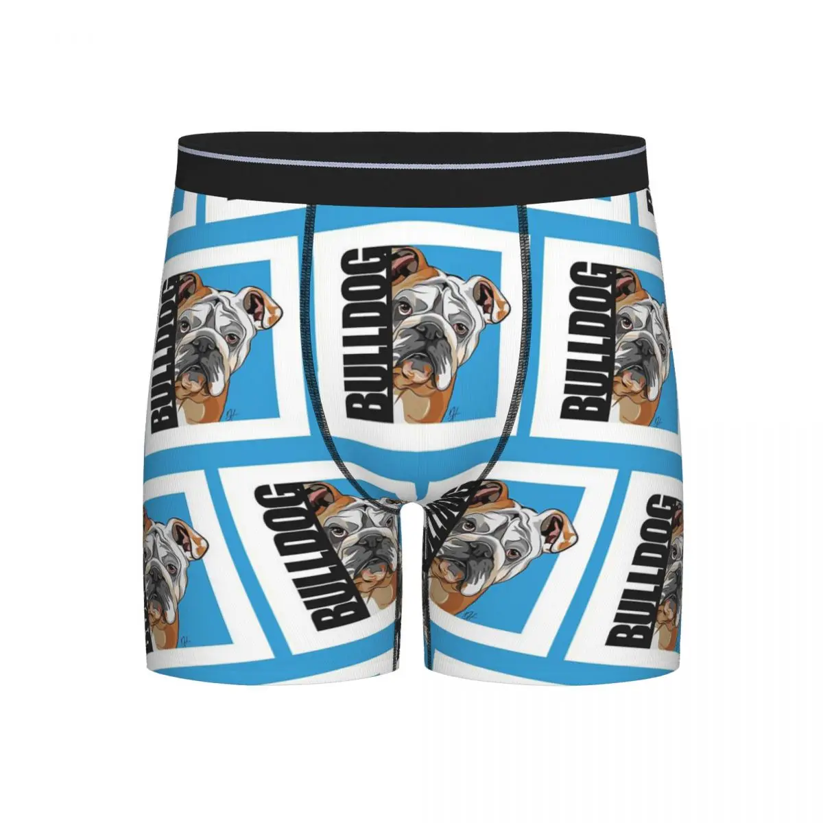 

Long Boxer Underpants Shorts Funny English Bulldog Dog Dogs Panties Men Soft Underwear for Homme Man Boyfriend Gifts
