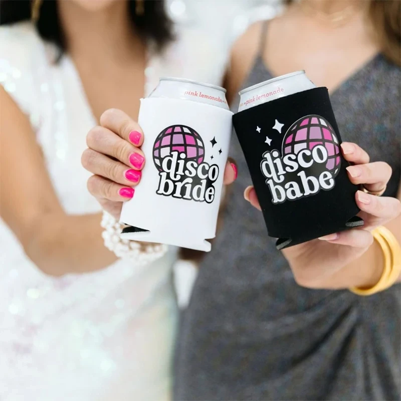 Disco bride babe can cooler summer beach Bachelorette hen do party bride to be Bridal Shower wedding decoration bridesmaid gift