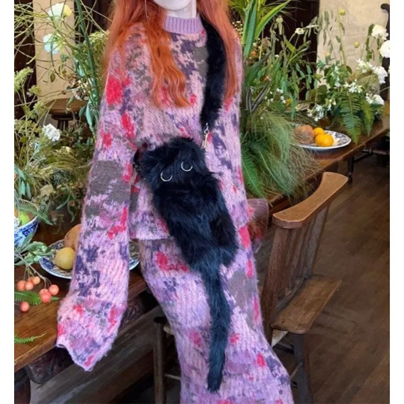 2025 New Korean Retro Small Fragrance Light Luxury Celebrity Fashionable and Chic Suit Women's Skirt Two-piece Set