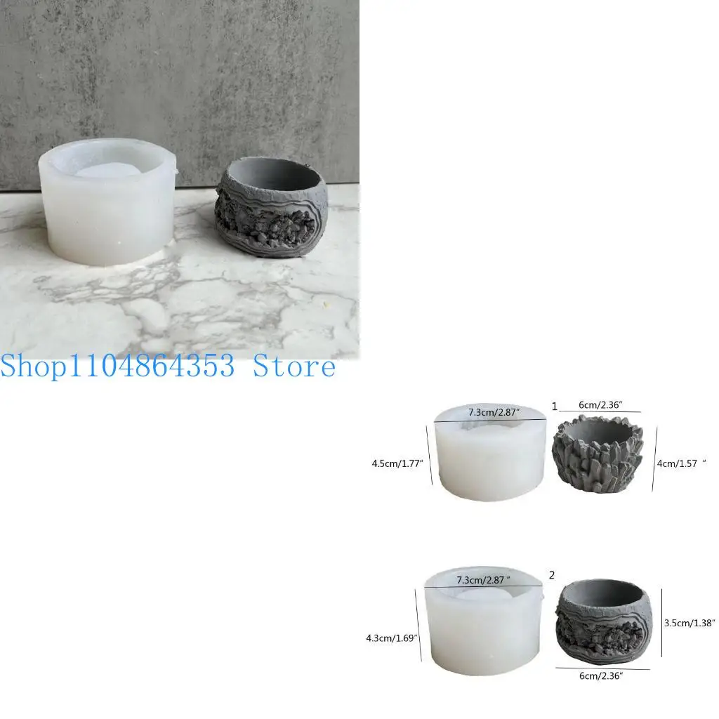 

652F Геометрические круглые цветочные силиконовые смоляные формы для изготовления сочного растительного горшка