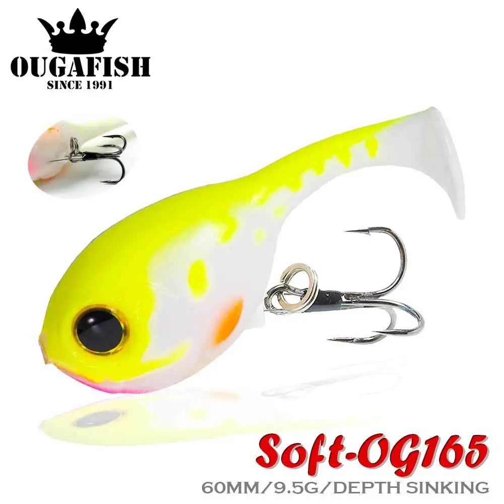 Balloonfish Silicone Soft Baits Fishing Lure 9.5g 60mm Sinking Deraball With Quality Hook Accesorios De Pesca Carpe Artificial