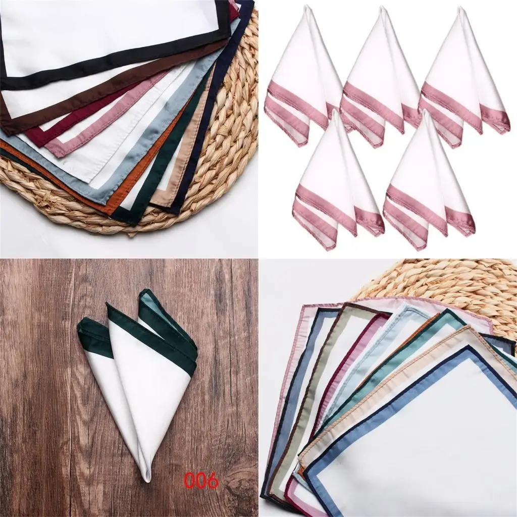 652f 5 PAQUETA LUXURIO Pocket Squared Panquief Colorido Sport Paisleys Women Head para cada ocasión