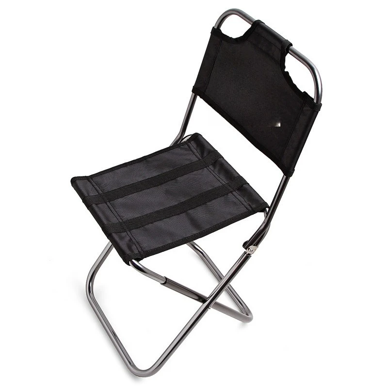 Outdoor leisure camping Mountaineering folding chair BBQ picnic folding chair Portable fishing chair Train folding stool