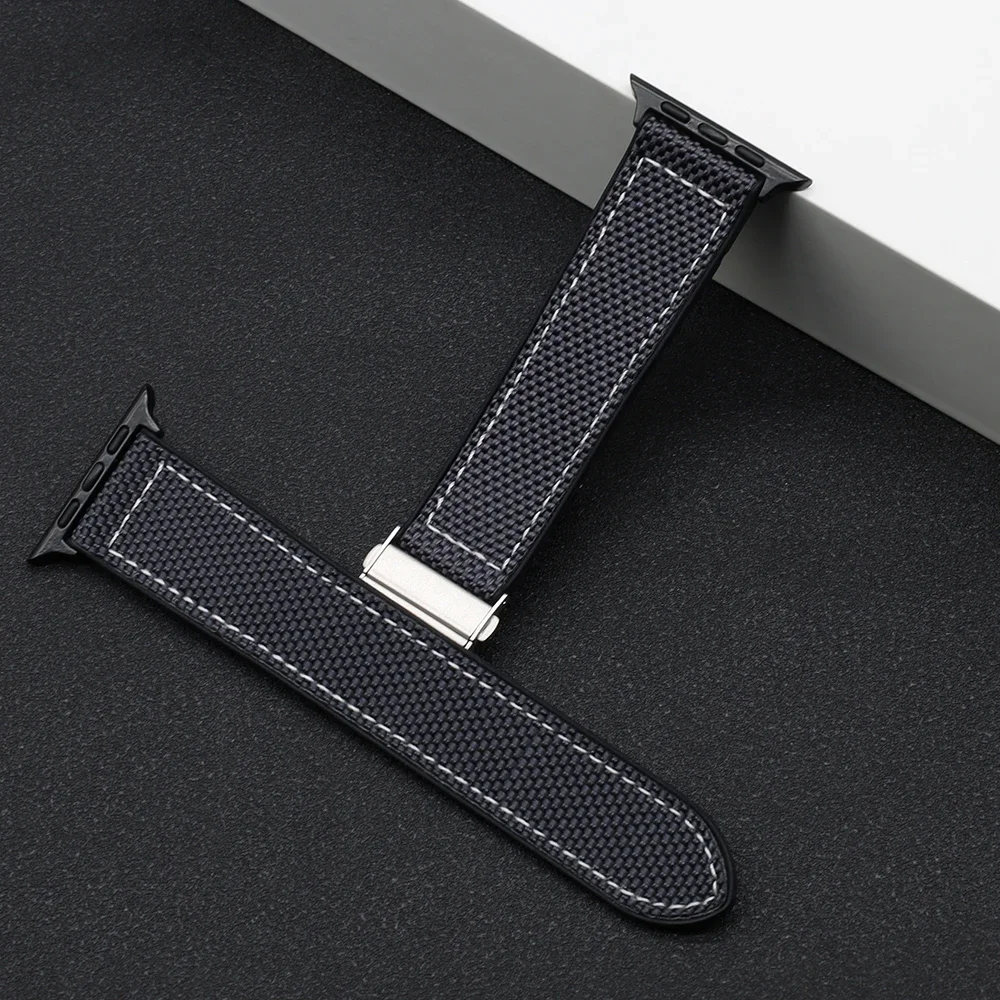 Cinturino in Silicone per Apple Watch Ultra Band 49mm 44mm 45mm 42 46mm 41mm 40mm bracciale ibrido intrecciato serie iWatch 10 9 8 7