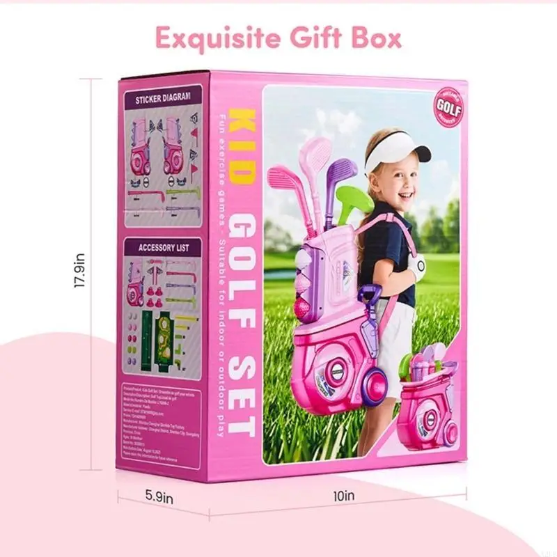 Set da golf sottile trasportabile Giocattolo per sport all aperta Piano Corrente continua Trasporto per Garden Beach