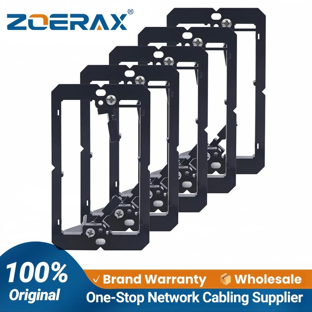ZoeRax Low Voltage Mounting Bracket for Single Gang Wall Plate, Telephone Wires, Network Cables, HDMI, Coaxial, Speaker Cables