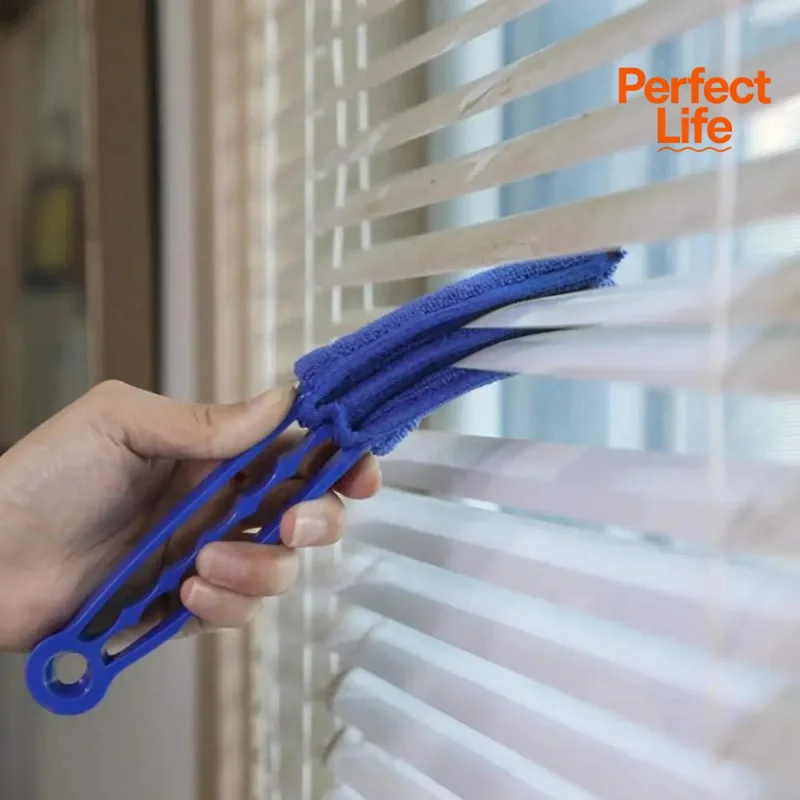 1pc Household Cleaning Brush Dead Corner Crevice Cleaning Wipe, Reusable Window Blind Cleaner Brush Car Detailing Brush