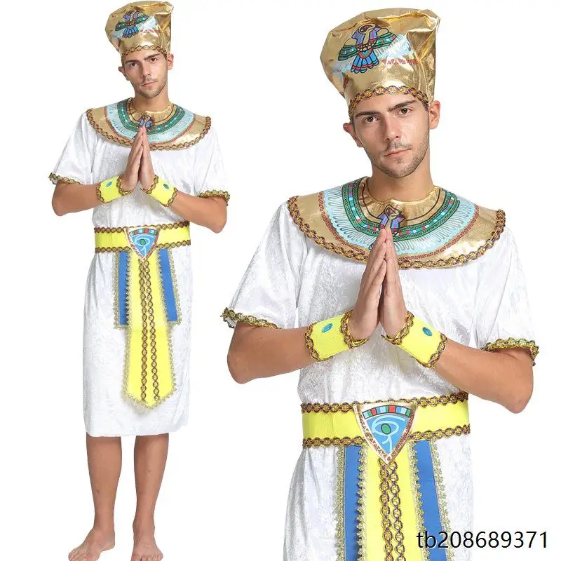 Volwassen Halloween Prins Kostuum Farao Koningin Kostuum Egyptische Godin Outfit Traditionele Chinese Stage Performance Wear voor dames