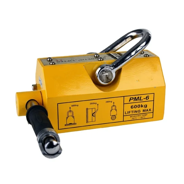 YC Type 1000 5000 10000kg Steel Plate Permanent Magnetic Lifter Lifting Magnet Factory for Round Steel with OEM ODM Service