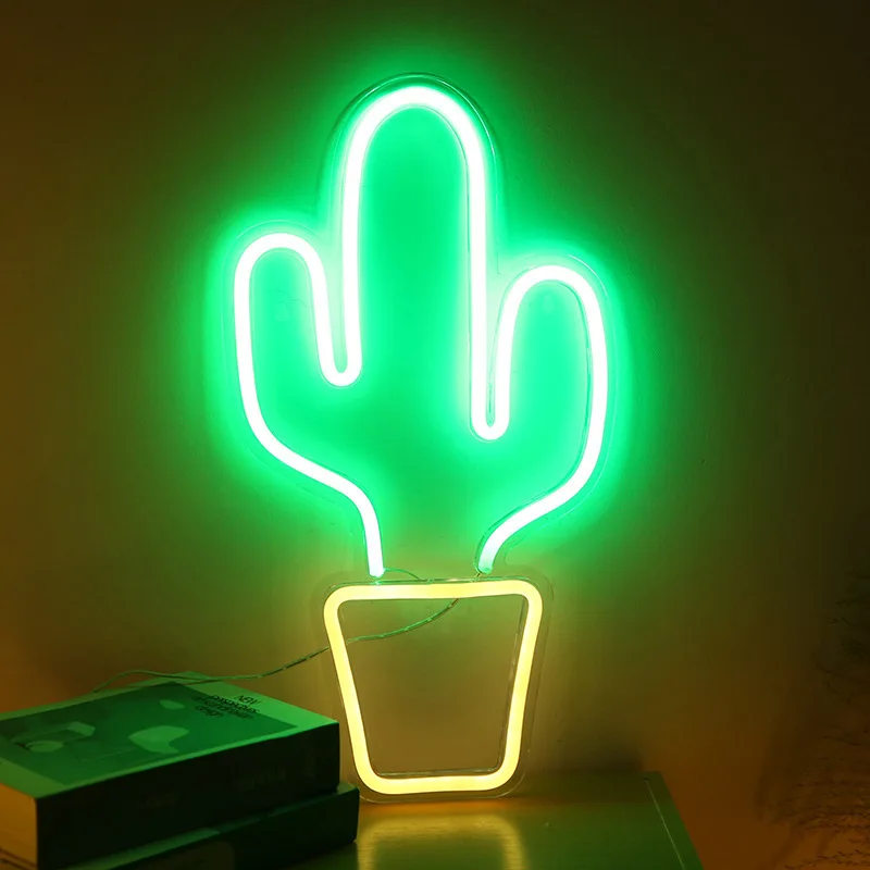 LED Neon Lights E-commerce Sources Luminous Characters Transparent Back Panel Light Advertising Signs LED Decorative Light