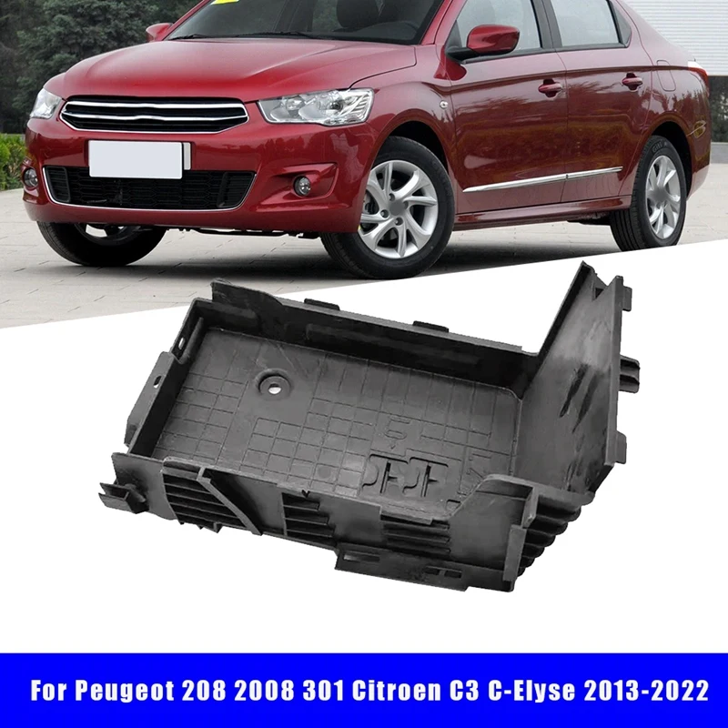 Car Battery Slot Lower Cover Protection 9676054080 For Peugeot 208 2008 301 Citroen C3 C-Elysee 2013-2020 Battery Shield