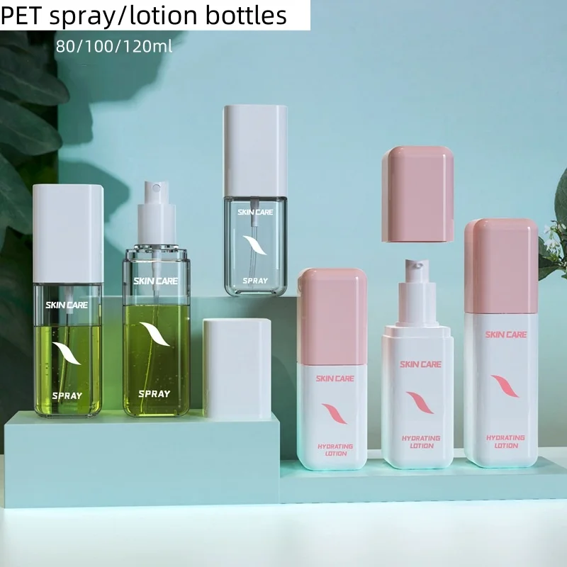 

10/25pcs 80/100/120ml Empty Spray Bottle Lotion Bottle Fine Mist Moisturizing /Toner/ Lotion Cosmetic Container Portable Travel