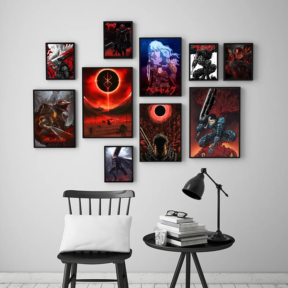 Anime Berserk Good Quality Prints And Posters Vintage Room Bar Cafe Decor Home Decor