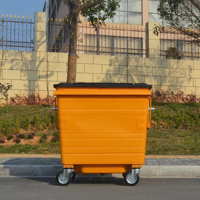 1100L large outdoor metal trash can/powder coated trash can