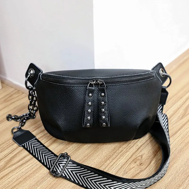 

Street Style Fashion Waist Bag Casual Trend Waist Bag Solid Color Chest Bag Wide Backpack Ladies Trend Crossbody Outdoor Half