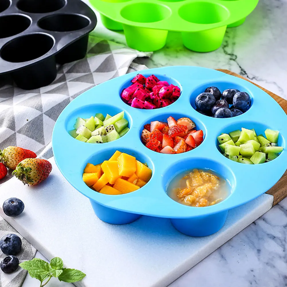 

3Pcs Silicone Cake Mold Round Simple Popsicle Baking Fondant Dessert Molds Home Store Large Single Lattice 80ml Random