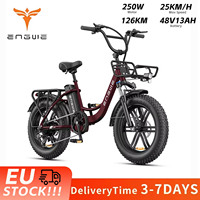 ENGWE L20 Boost Electric Bike 250W Motor 48V13AH 20*4.0 Inch Fat Tire Step-Thru E-bike Removable Battery Adult With Boost Button