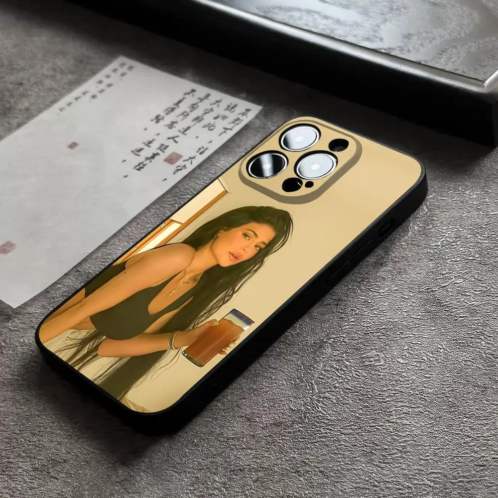 Kylie Jenner Sex Wearing Phone Case For 14 Pro Max For Apple Iphone 16 15 Po Max 12 Mini 11 13 Pro Xr X Xs 8 7 Plus Back Cover