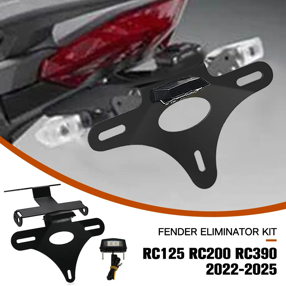 

Tail Tidy License Plate Holder Fender Eliminator For RC125 RC200 RC390 2022-2023-2024-2025 Motorcycle Accessories RC 200 390 125