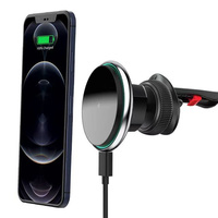 15W Magnetic Wireless Car Phone Holder Adjustable 360 degrees Car Charger For iPhone15 14 13 Pro Universal Phone