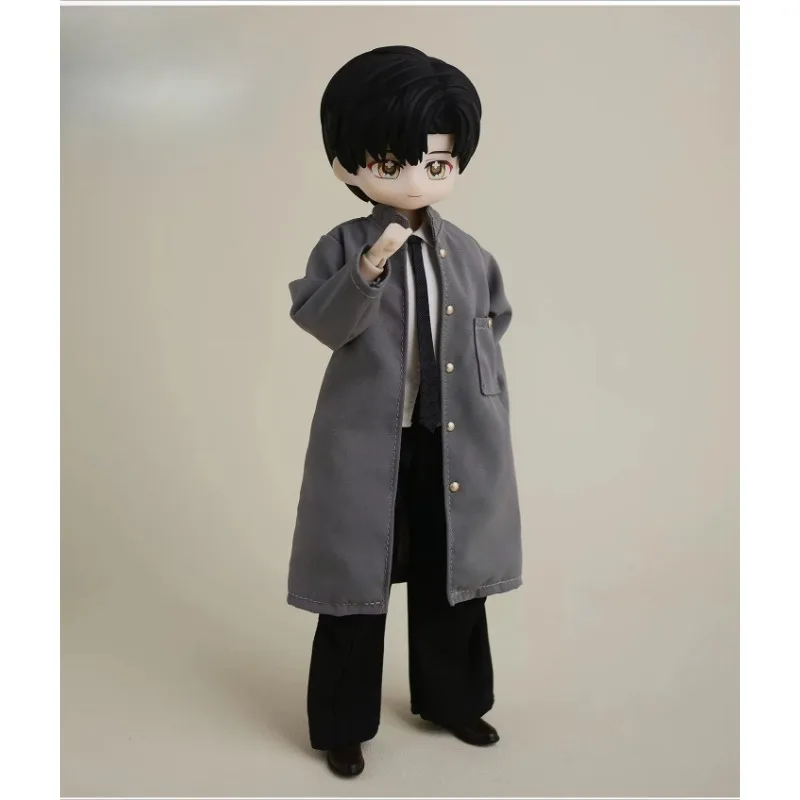 1/8 Maßstab, britischer Stil, langer Windbreaker, langer Mantel, Kleidungsmodell, passend für Zack Asi 1/8 BJD Actionfiguren-Körper, Zubehör. – Detail 5