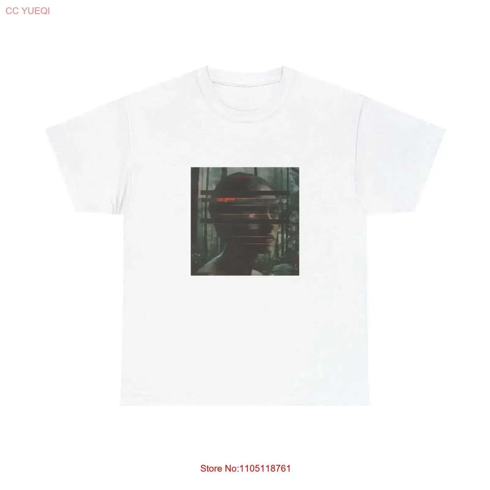 Uncanny Valley Woman in the Woods Heavy Cotton T Shirt vintage Washed Stretched graphic Stylish homme fashion streetwear Casual