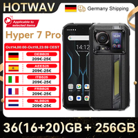 HOTWAV Hyper 7 Pro 36GB(16+20) 256GB 5G Smartphone 200MP 6.6'' FHD+ 120Hz 10800mAh 33W Android 14 Rugged Cell Phone