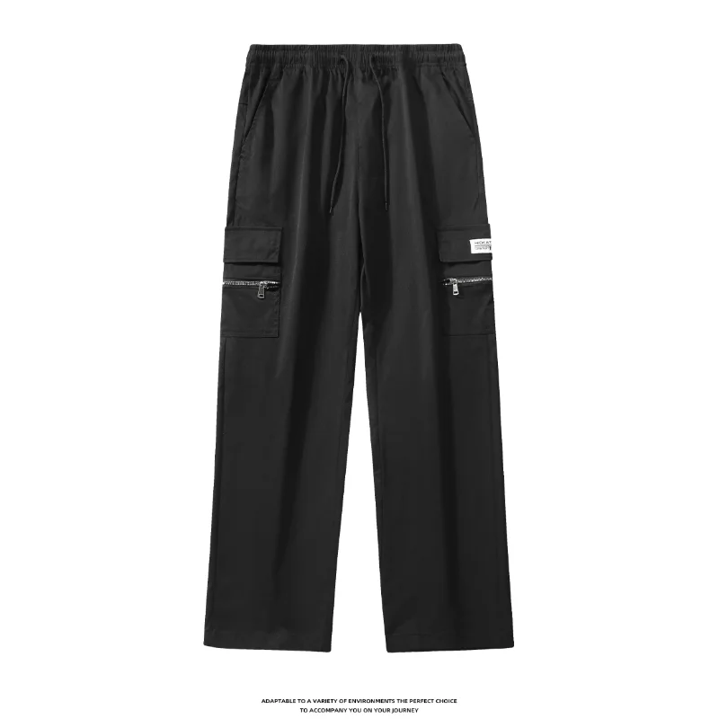 

Осенне-зимние модные брендовые повседневные комбинезоны, универсальная однотонная рабочая одежда, спортивные штаны с несколькими карманами