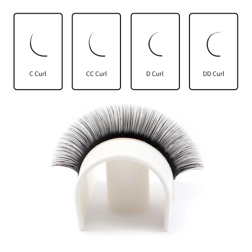 Imagen 2 del producto JoyCo-extensión de pestañas coreana Pbt, pestañas individuales de seda, 0,03-0,15, volumen negro mate Premium, maquillaje de Cosplay, pestañas clásicas