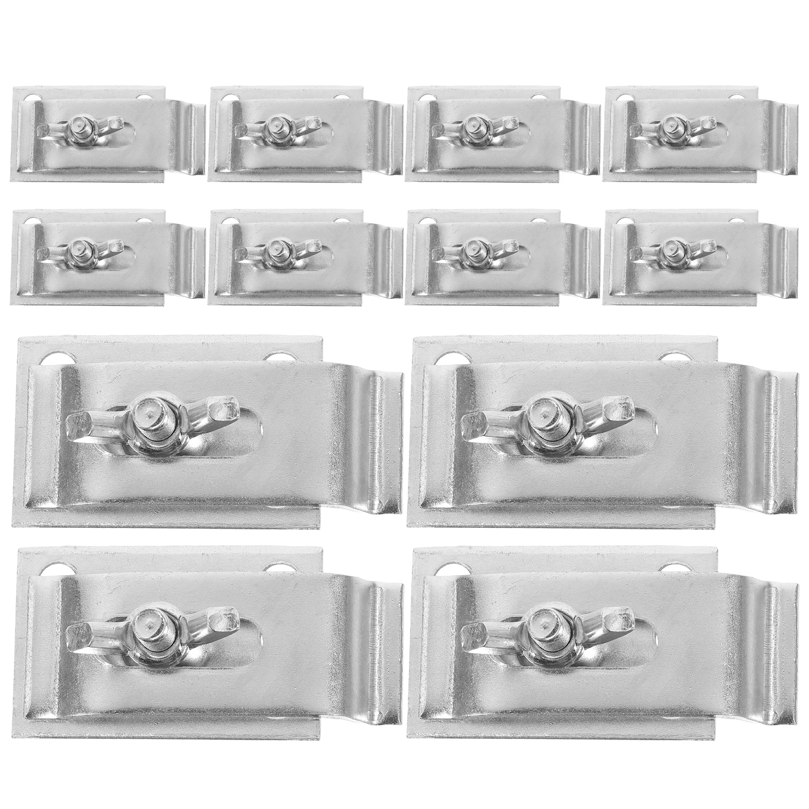 

12 Sets Sink Replacement Washbasin Fasteners Support for Mounting Stainless Steel