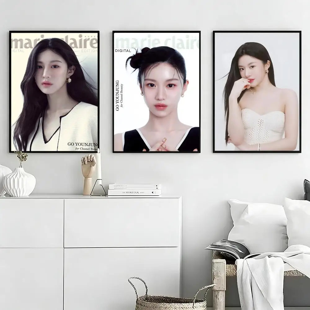 Actor Go Yoon-jung Poster High-definition  poster stickers, suitable for bedroom, living room, home decoration