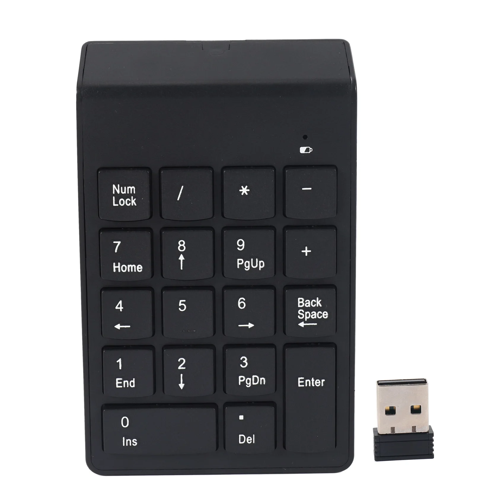 Numeric Keypad,18 Wireless USB Number Pad Keyboard With 2.4G Mini USB Numeric Receiver for Laptop Desktop PC Notebook - Black