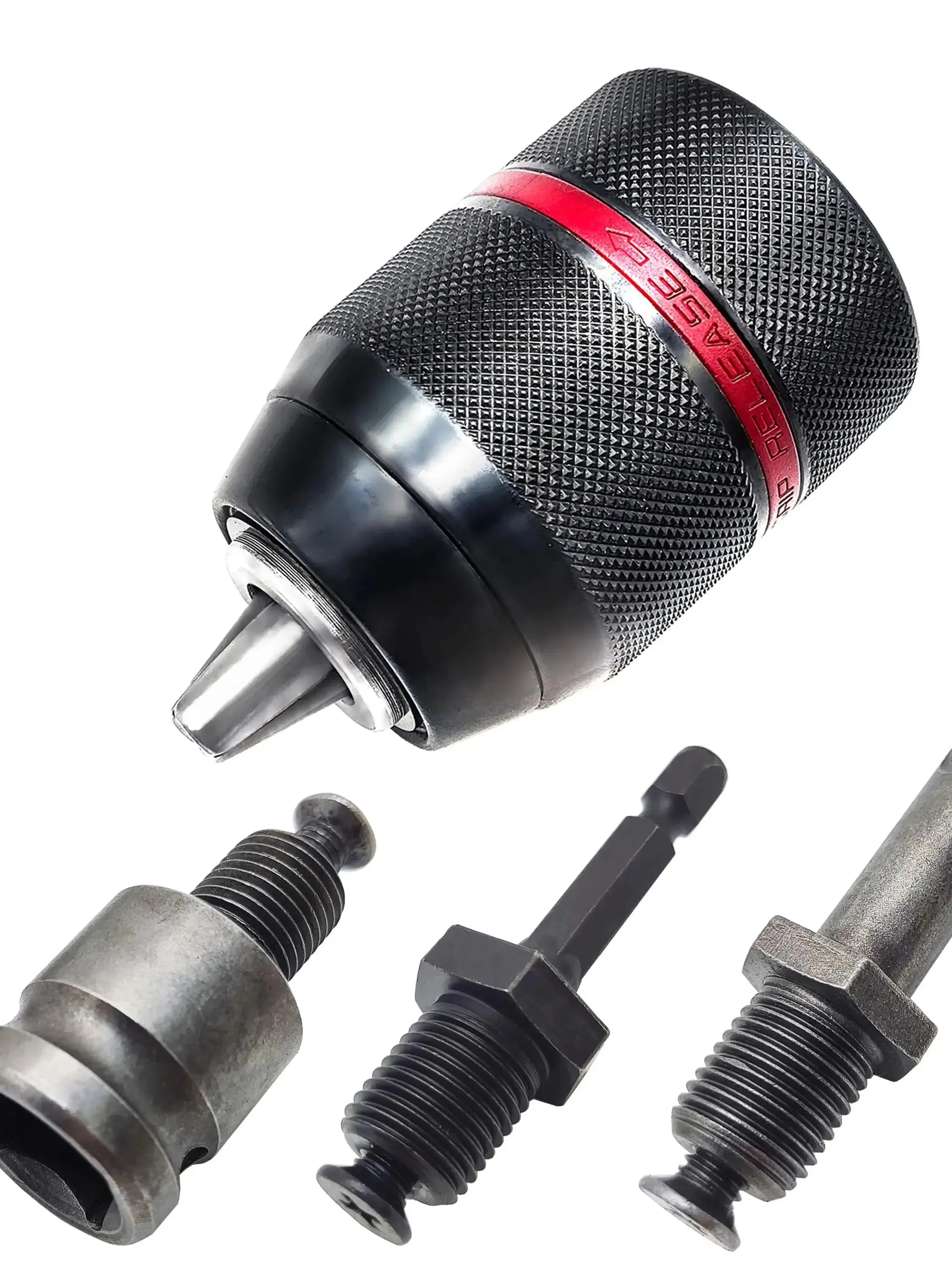 Metalowy uchwyt wiertarski bezkluczykowy 1/2-20UNF 13 mm z chwytem sześciokątnym/SDS/gniazdem kwadratowym żeńskim Narzędzie sprzętowe Profesjonalne — zdjęcie 2