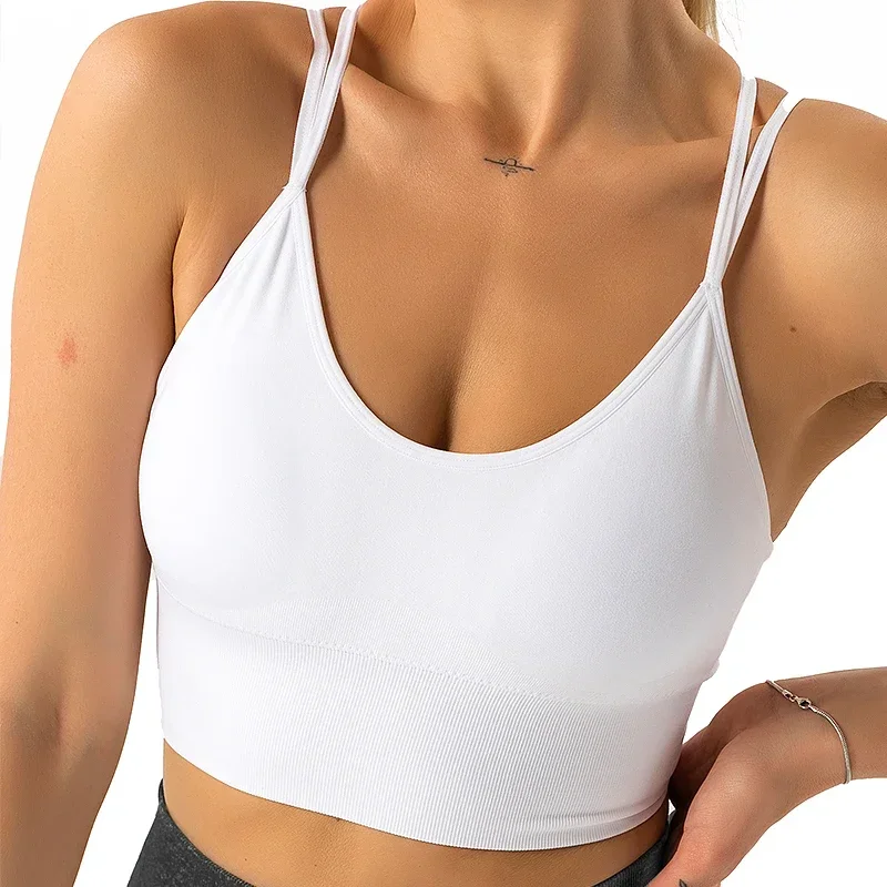 Reggiseno senza cuciture Flourish senza cuciture Top in spandex Donna Fitness Elastico traspirante Aumento del seno Intimo sportivo per il tempo libero