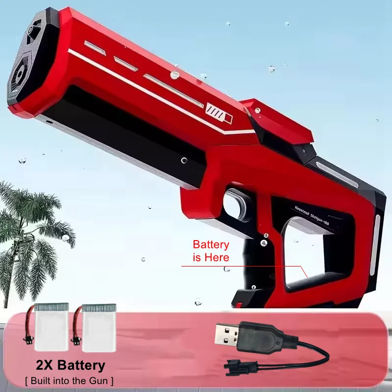 Elektrische Wasserpistolen für Erwachsene Leistungsstarke Automatische Saugwasserpistole Sommer-Pool-Outdoor-Spielzeug Geschenk