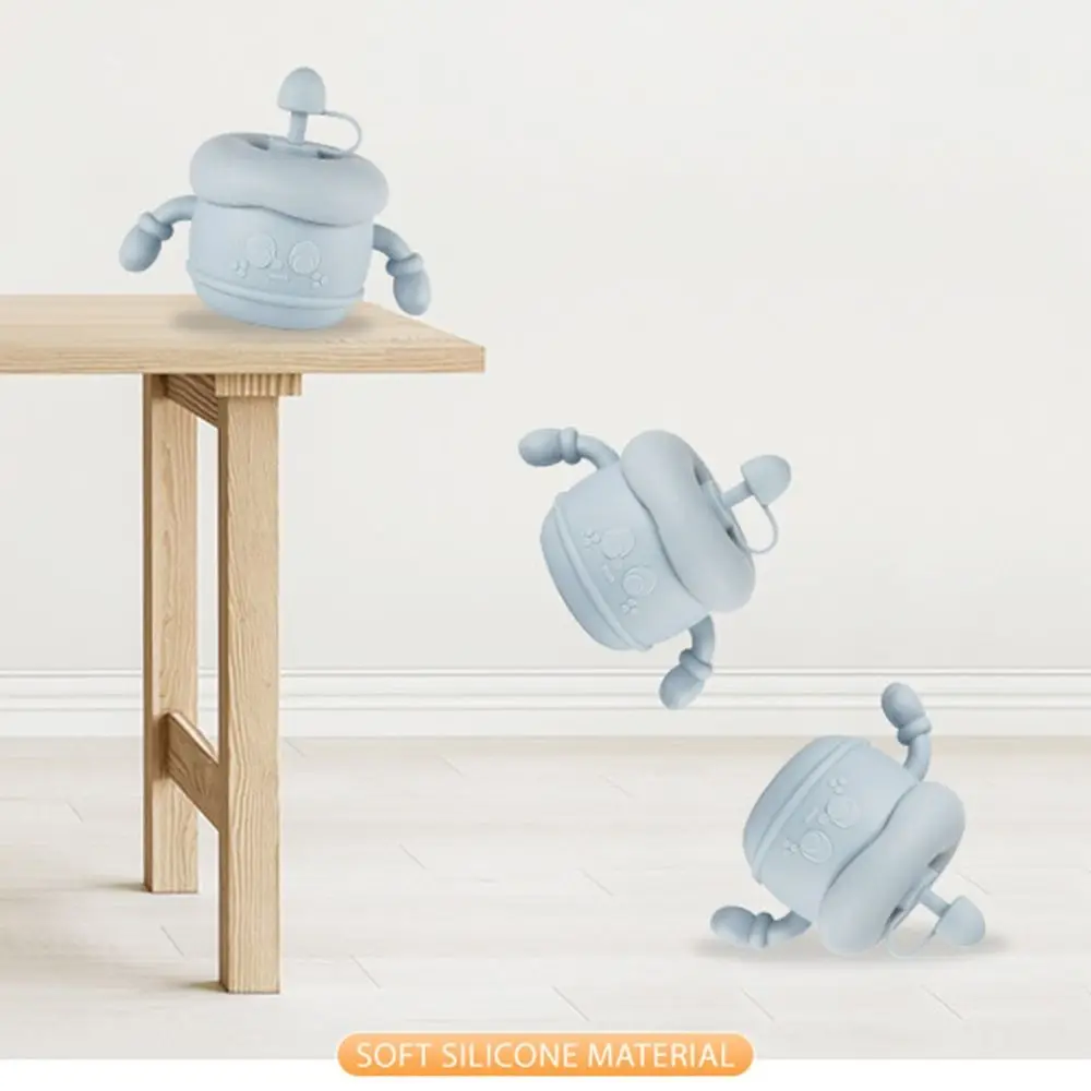 

Creative Baby Training Cup Soft Silicone Portable Toddler Sippy Cups Non-Slip Grip Leakproof Toddlers Straw Water Bottle