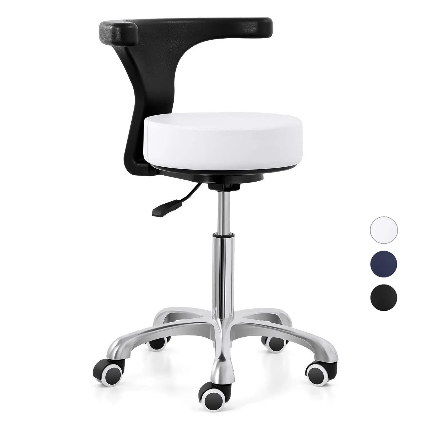 Hospital and Clinic Ergonomic Medical Doctors Rolling Dental Saddle Stool