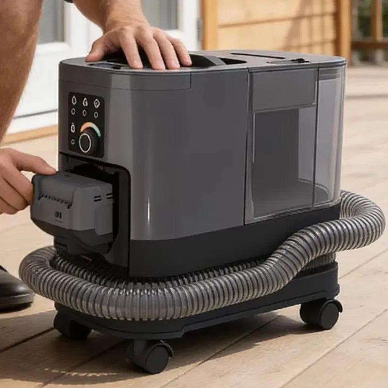 High Suction 22Kpa Battery-Powered Handheld Steam Cleaner with App Control for Home Carpet & Upholstery Spot Cleaning