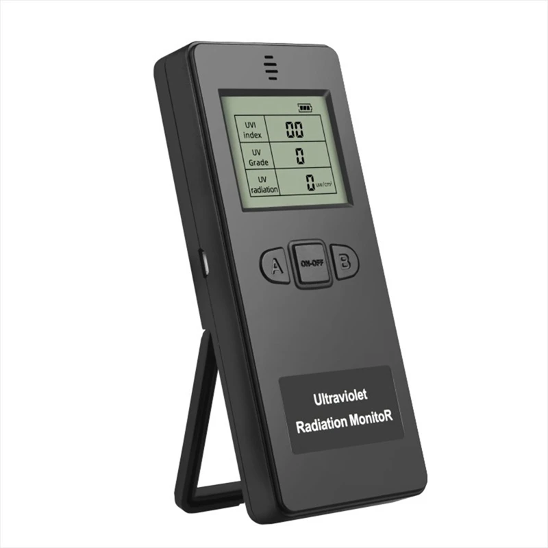 

Ultraviolet Radiation Monitor Digital UV Detector For Home Office Outdoor Inspection Black