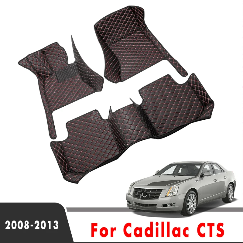 Car Floor Mats For Cadillac CTS 4 doors 2013 2012 2011 2010 2009 2008 Auto Carpets Interior Waterproof Parts Accessories Product